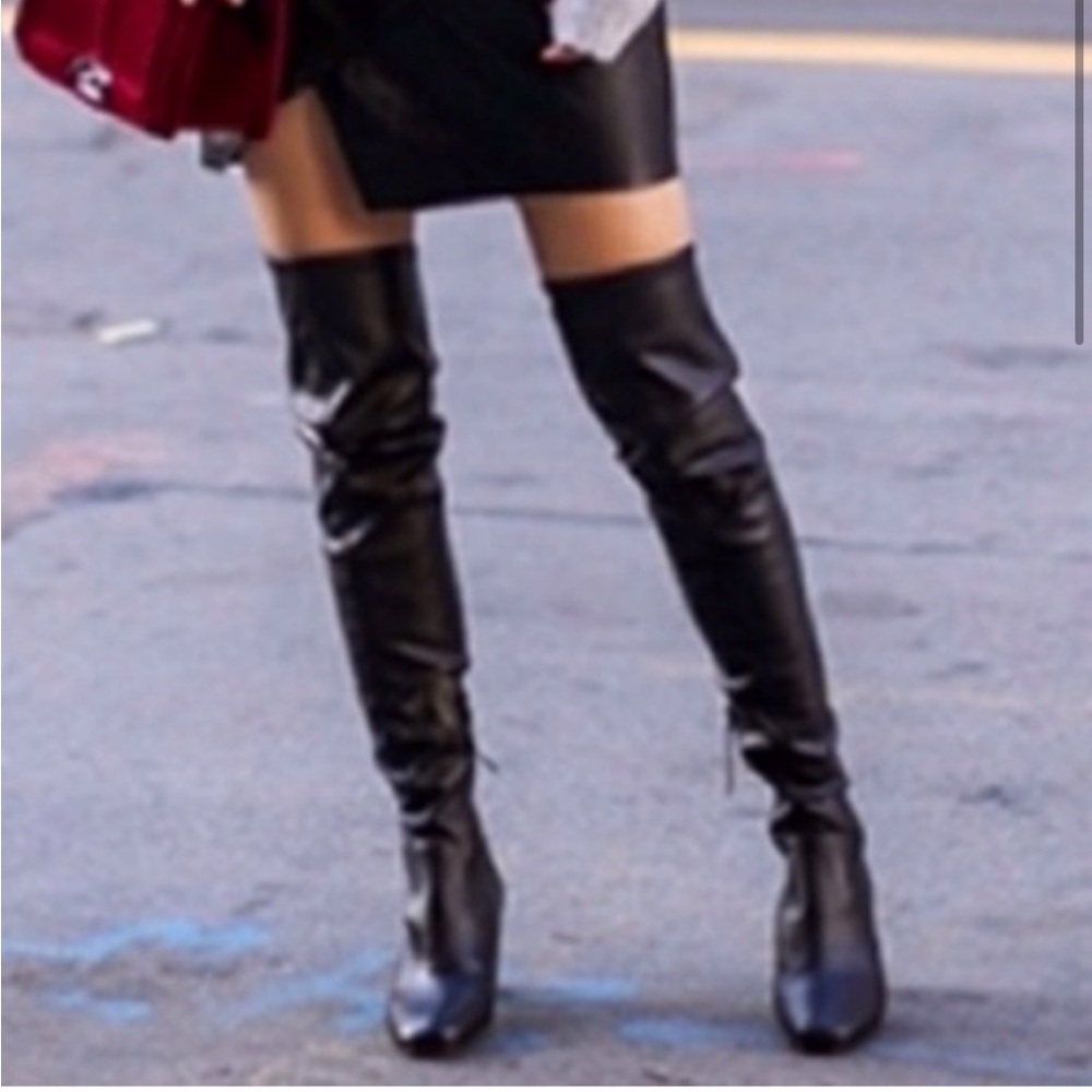 Rebecca Minkoff | Lauren Vegan Leather Over the Knee Boot size 7.5 - Picture 2 of 16